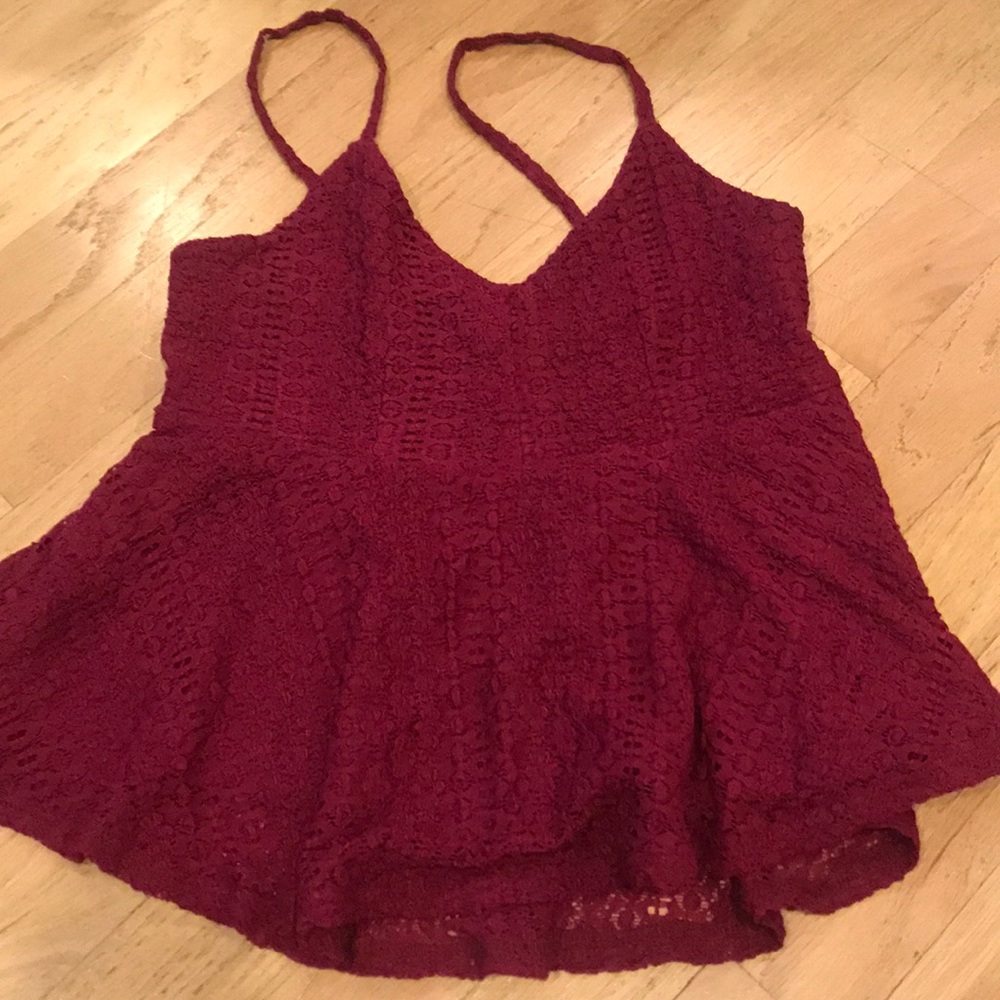 Red tank top